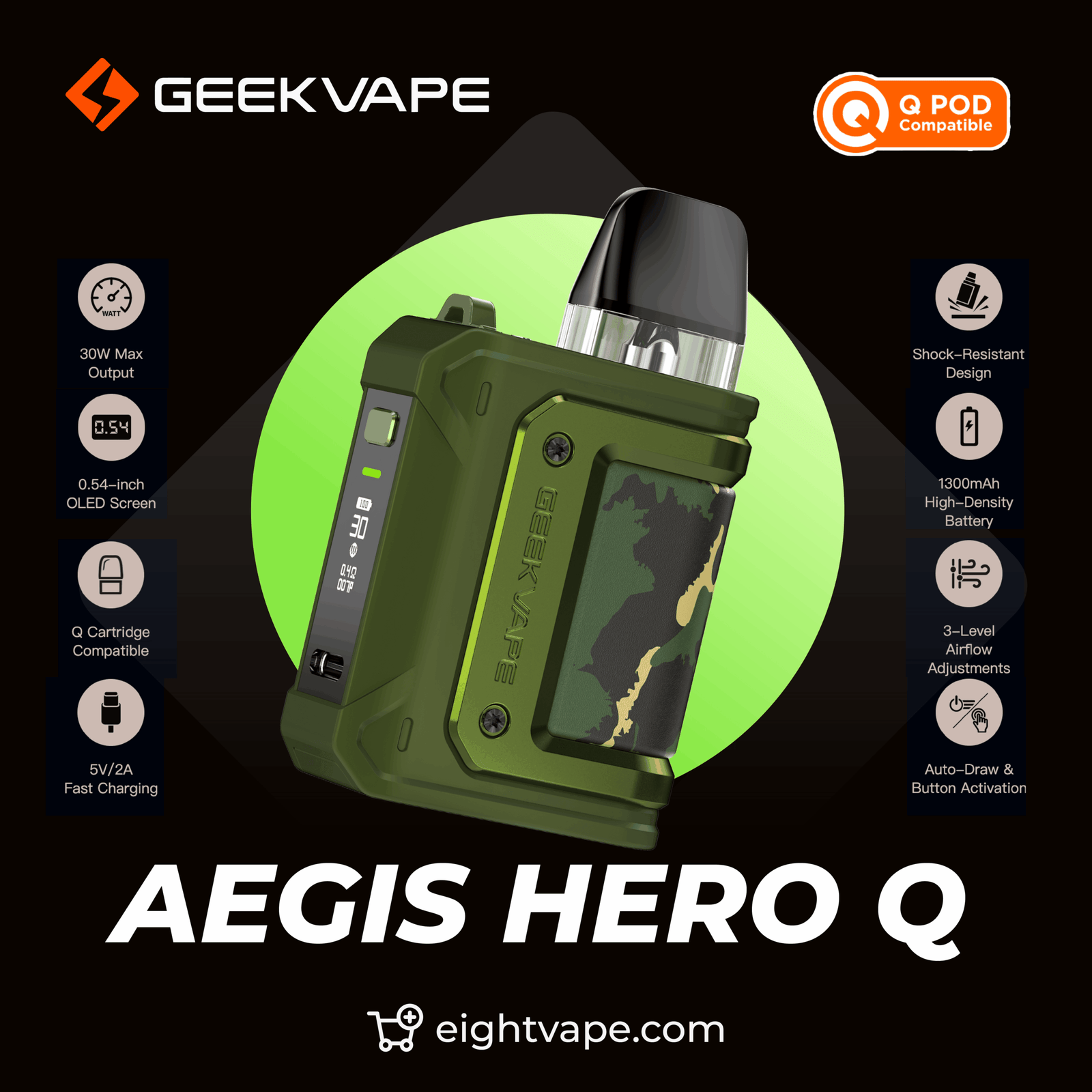 Geekvape Aegis Hero Q 30W Pod Kit - image 2