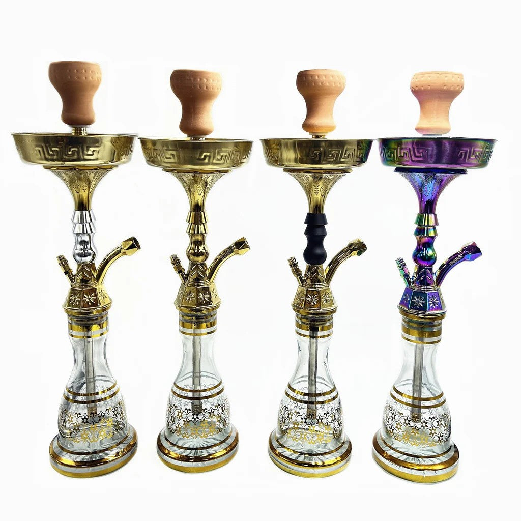 Shishaglass Z08 Classic Hookah 1xHose With a Carry Bag