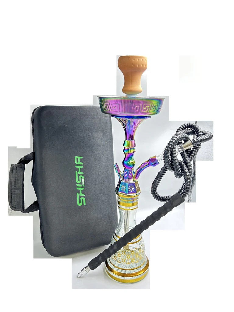 Shishaglass Z08 Classic Hookah 1xHose With a Carry Bag