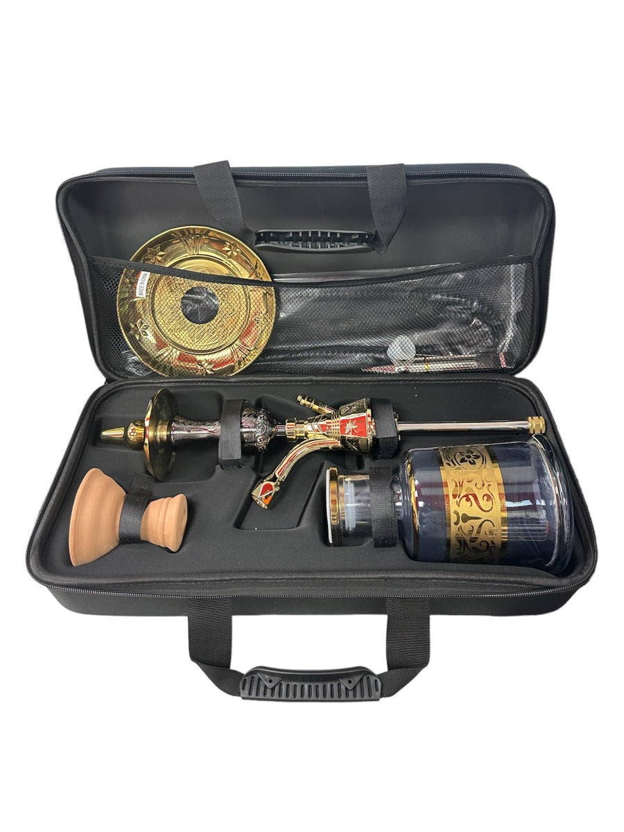 Shisha Glass SS2 Hookah 1x Hose 58cm