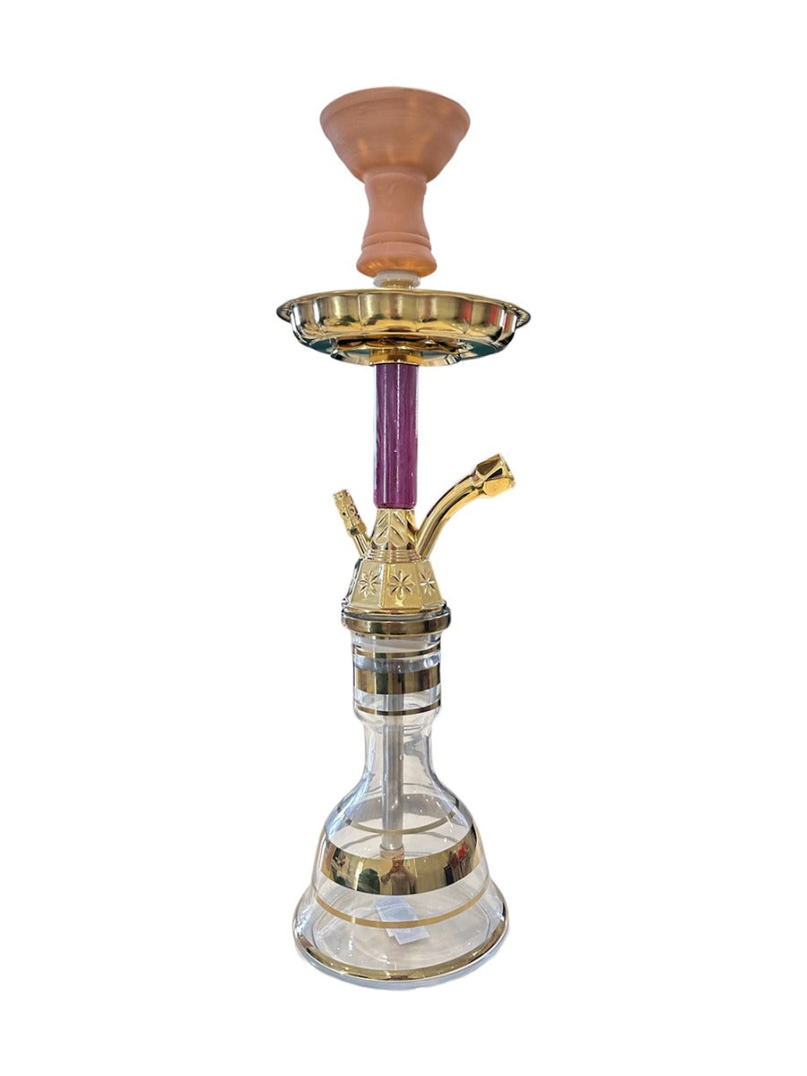 Shisha Glass SS5 Hookah 1x Hose 52cm