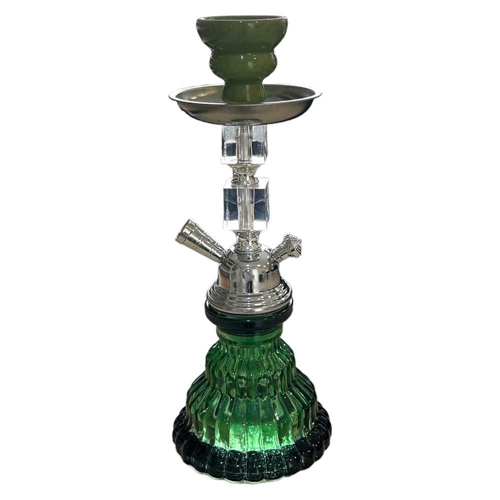 Shisha Glass SS7 Hookah 1x Hose 30cm