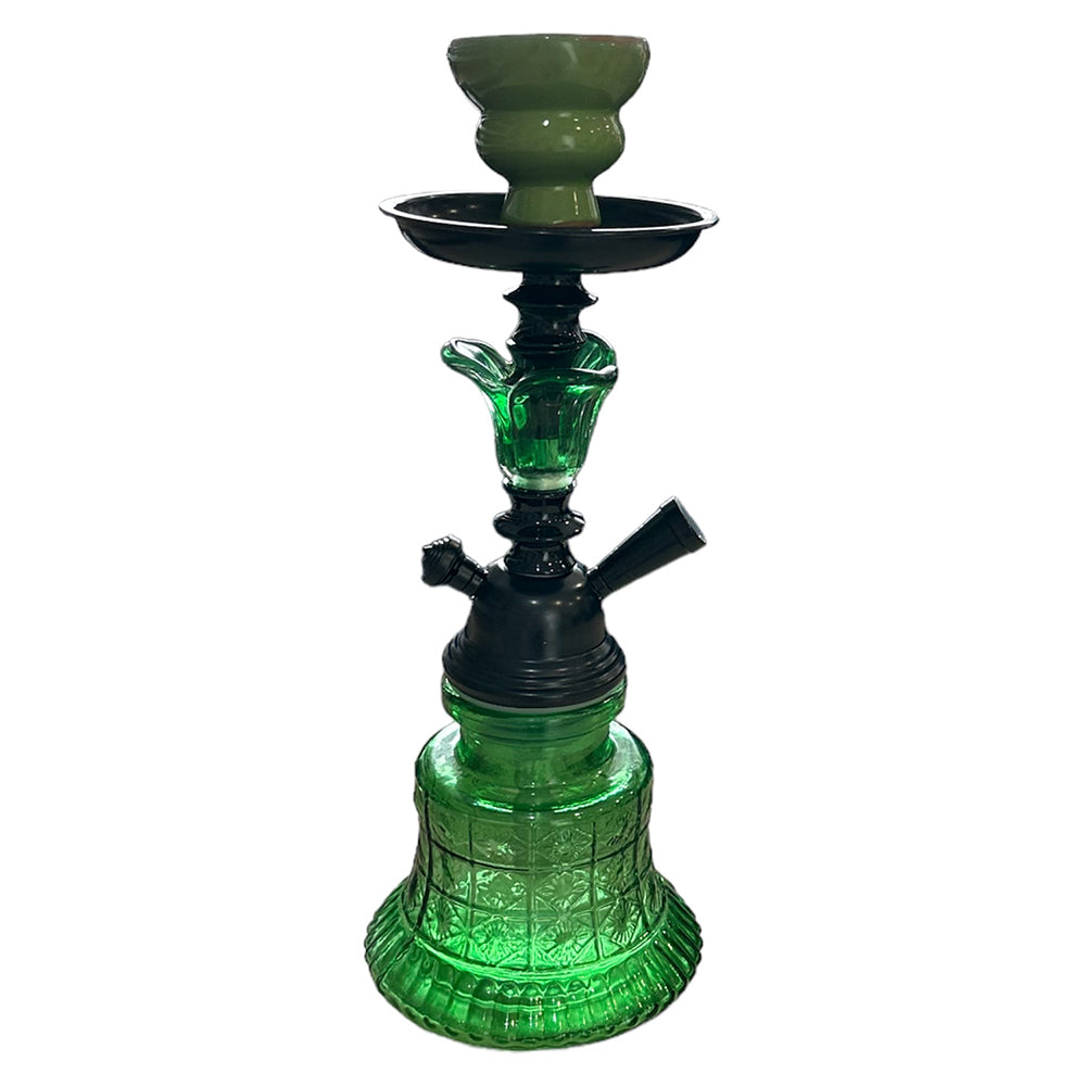 Shisha Glass SS8 Hookah 1x Hose 30cm