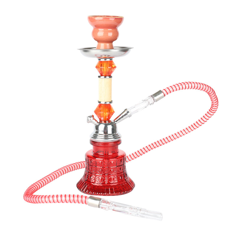 Shisha Glass Mini V2 Hookah 1xHose 30cm