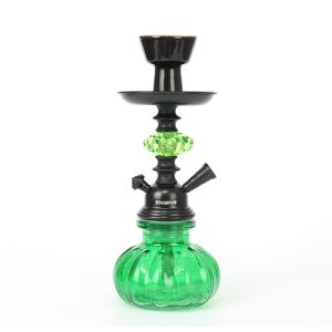 Shisha Glass Flower Hookah 1xHose 22cm