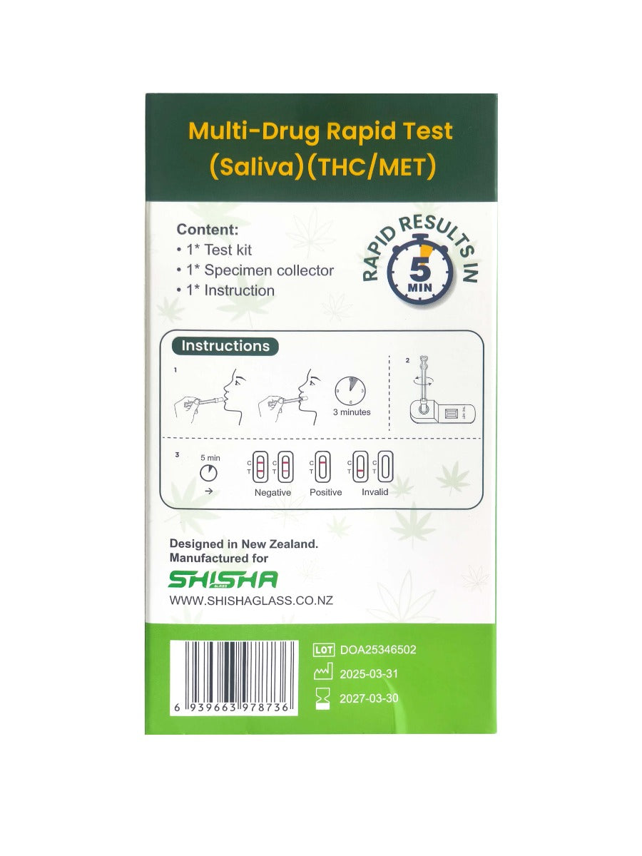 Shishaglass Saliva Drug Test Kit 1pc