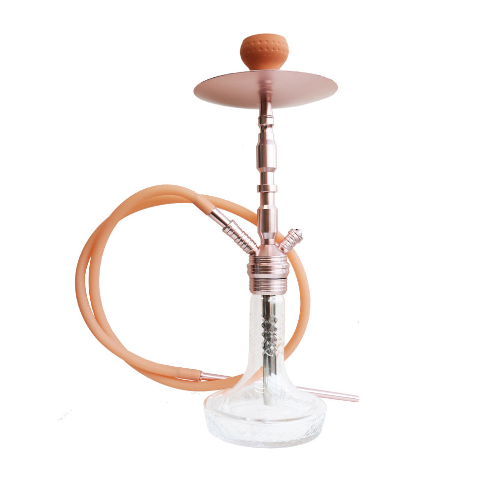 Shisha Hookah Glass Prism 1xHose 48cm
