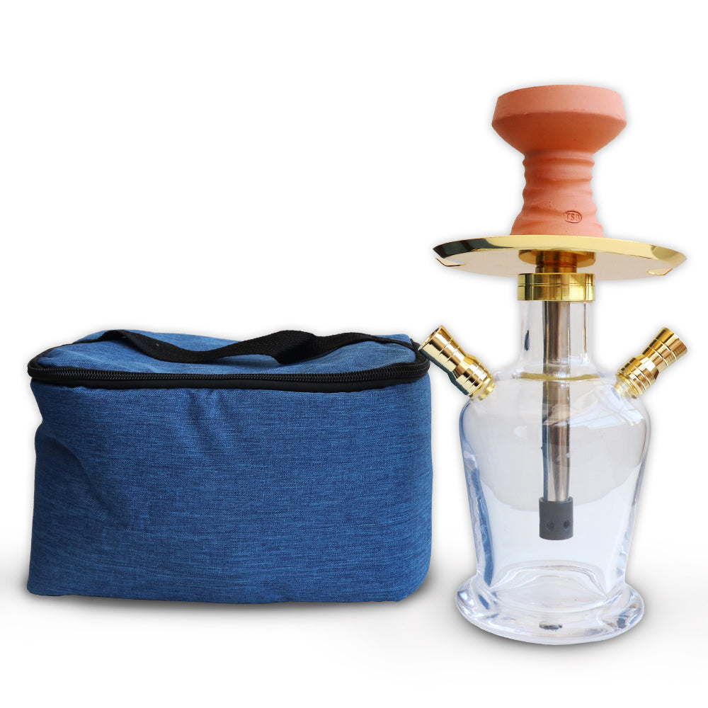 Shisha Hookah 2xHoses with Bag 23cm