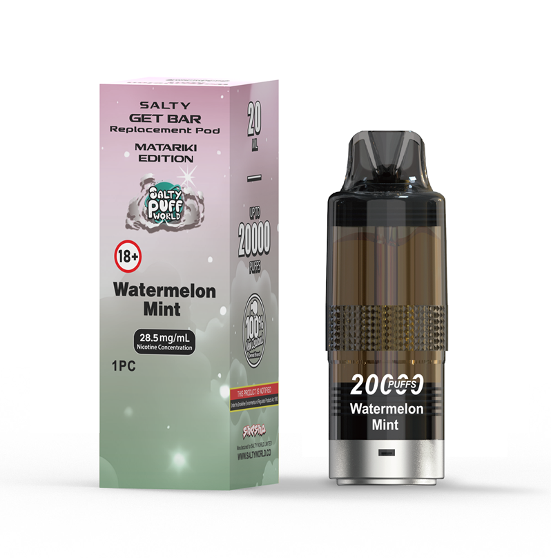 Watermelon Mint -Salty Get Bar Pre-filled Pod |Matariki Edition 28.5mg/mL