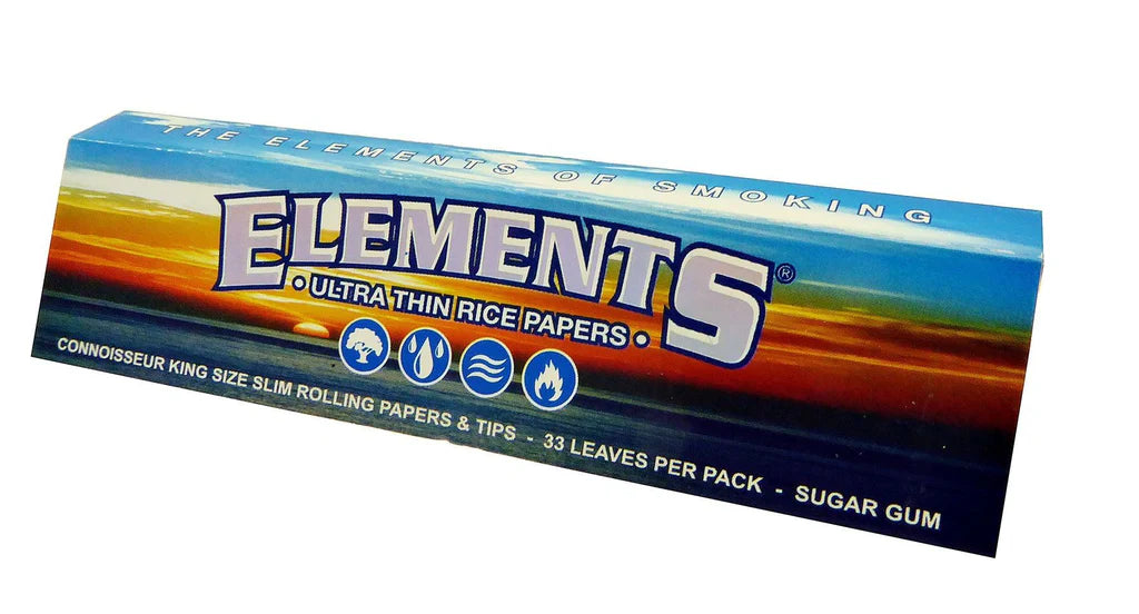 Elements King Size Ultra Slims Connoisseur Rolling Papers & Tips