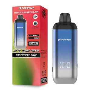 [Ice Ed.] Raspberry Lime – Salty Alien Bar Pre-filled Kit 28.5mg/mL - vape product at SHOSHA Australia