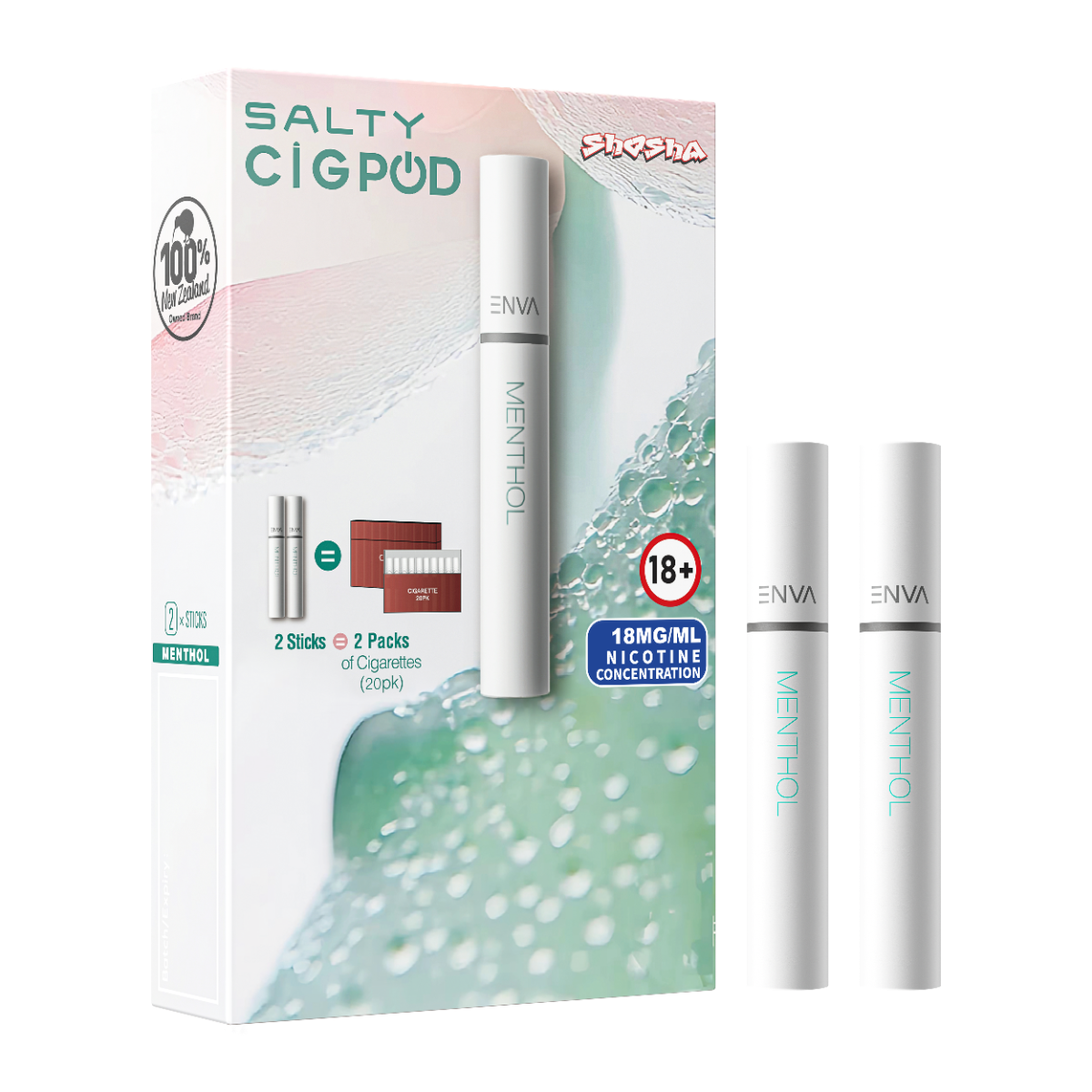 Salty Cig Pod Stick Menthol 2pk