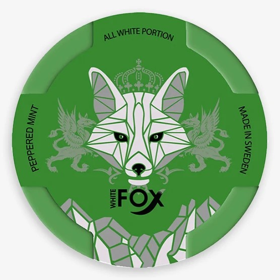 White Fox Peppered Mint Nicotine Pouch 15g