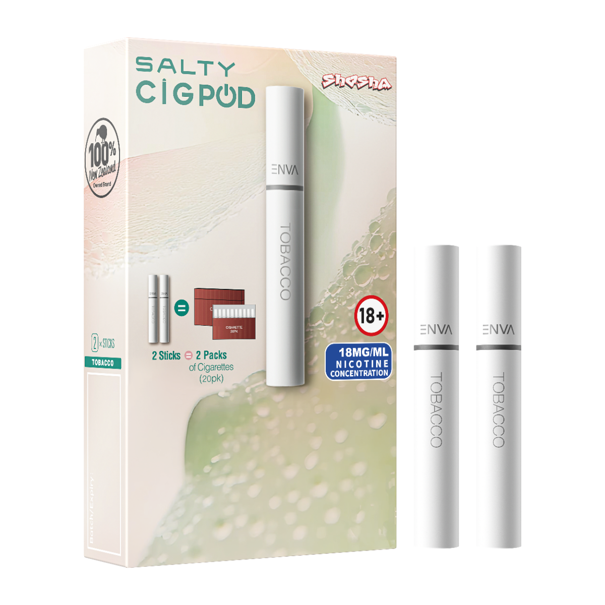 Salty Cig Pod Stick Tobacco 2pk